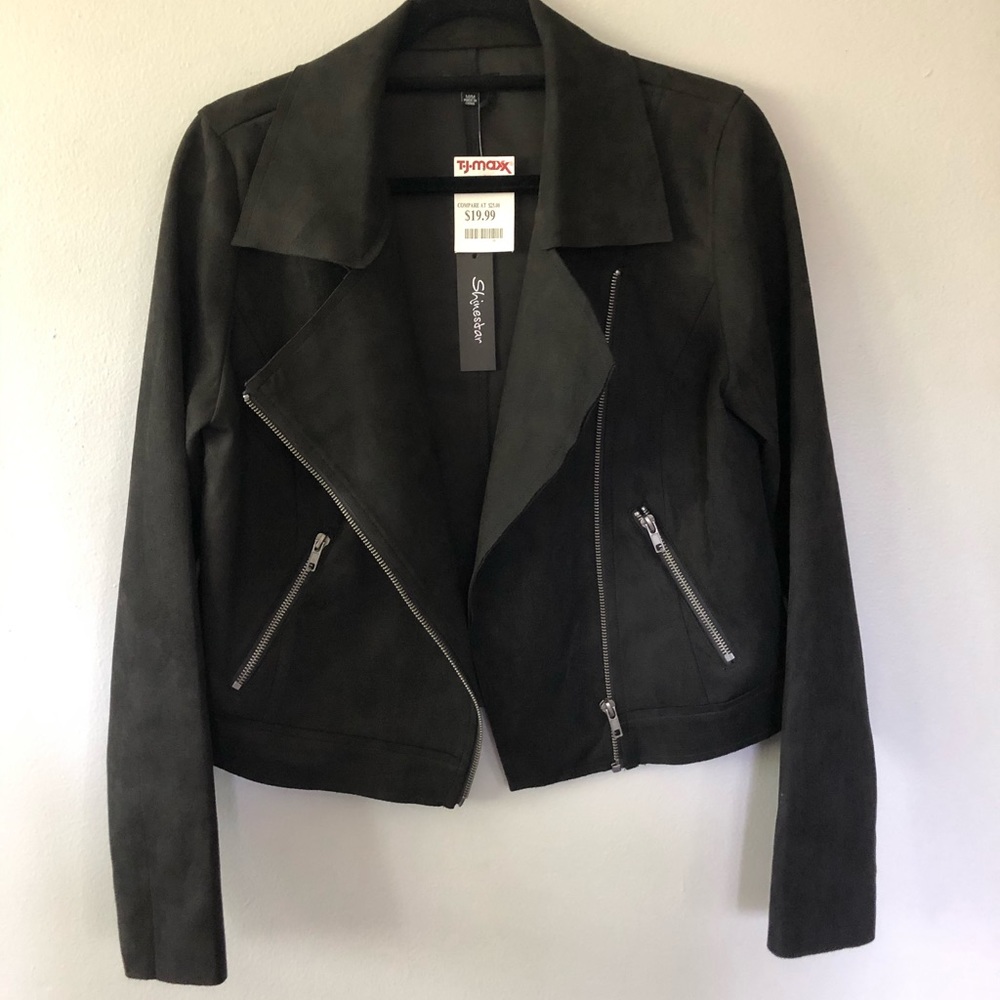 NWT Black Motto Jacket